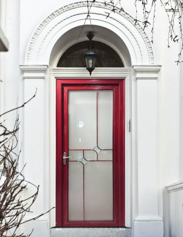 Keywee bathroom door with modern water-resistant design