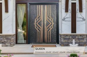 Keywee Queen Steel Door with elegant and secure design